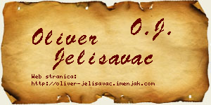 Oliver Jelisavac vizit kartica